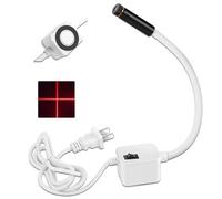 Magnetic Positioning Quilting Light for Sewing Machine, Sewing Machine Quilting Light with Adjustable Dot/Straight Line/Crosshair Projection,Vision Guide,Sewings Machines Laser (Red cross 100mw)