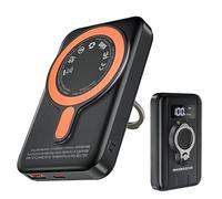 Magnetic Power Bank 12000mAh 22.5W Chargement Rapide Chargeur Portable PowerBank sans Fil avec écran LCD Petit Pack de Batterie USB-C avec Mag-Safe pour Smartphones Smartwatch