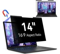 Magnetic Privacy Filter 14 Inch 16:9 for Laptop Screen, Removable Anti-Blue Light Screen Protector Compatible with Dell/ASUS/HP/Acer/Lenovo/Thinkpad/Samsung/Sony