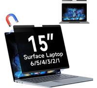 Magnetic Privacy Filter for 15 Inch Microsoft Surface Laptop 6/5/4/3/2/1, Removable Screen Protector, Anti Blue Light Filter, Anti Spy Screen for 15 Inch Surface Computer