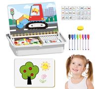 Magnetic Puzzles Face Dress Up Travel Game Double Side Preschool Educational Learning Toy for Kids, Wooden Magnatiles, Magnetic Animals,Magnetic Faces for Kids, Suitable for Ages 3 and Up (B)