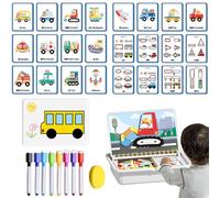 Magnetic Puzzles Face Dress Up Travel Game, Magnetic Faces Kids, Educational Facial Expression Learning Puzzle Children, Sensory Fine Motor Learning Education Activities, for Toddler Kids Ages 3-6 (E)