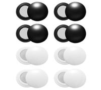 Magnetic Race Bib Clips - 8 Pairs Anti-Slip Fasteners | No-Pin Running Bib Magnets for Marathons Cycling and Track, Garment-Safe Athlete Sports Training Accessory (Black & White)