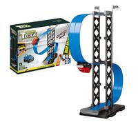 Magnetic Race Track, Car Racing Set, 33.46in Compact Kids Toy Track, Authentic Flexible Racings Design, Portable Vehicle Races Tracks for Boys Girls Teens All Ages