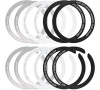 Magnetic Ring Wireless Charging Metal Magnetic Charging Ring With Sticker, Universal Ultra Thin Round Charging Ring Converter Kit Compatible With Magsafe Iphone 13 12 Pro Mini Max Galaxy S21, 3 Color