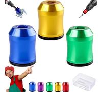 Magnetic Screw Holder, Strong Magnetic Screw Ring - Never Drop Another Screw Again, 1/4 Inch/6.35mm Universal Screwdriver Head Drill Bit Magnetizer for Quick Screw Pickup (3Pcs - B)