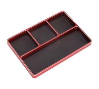 Magnetic Screw Tool Storage Box Tray Compatible avec les voitures RC, les avions de contrôle à distance, les bateaux de contrôle à distance, les téléphones et les réparations électriques(Red)