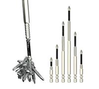 Magnetic Screwdriver Bit Set - 6X Precision Drill Bits, Anti Slip Multi Function Repair Tool, Strong Grip Screwdriver Kit With Reliable Accuracy | DIY Drilling Loosening Craft Electronics Workshop Hom