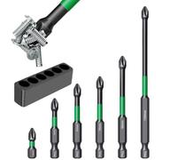 Magnetic Screwdriver Bits - Magnetic Cross Driver Heads Set, Precision Screwdriver Bits Kit, S2 Steel Phillips Driver Bit Set for Power Drills Electric Screwdrivers | Wear Resistant Repair Tool