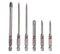 Magnetic Screwdriver Drill Bit Set - 6 Piece High Strength Hex Shank Bits For Electric And Manual Tools, Precision Fit Design Style Structure, Strong Magnetic Tip + Secure Grip System, Hardened Steel