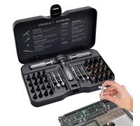 Magnetic Screwdriver Set, Multi Bit Ratcheting Screwdriver, Precision Repair Tool Kit, Alloy Steel Bits, Ergonomic Non-Slip Handle, Portable Storage Case for Watch, Pc, Computer, Bike
