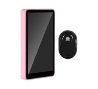 Magnetic Selfie Monitor Screen, Portable Smartphone Attachment for Live Streaming, Real-Time Front View Display, Lightweight Ideal for Vlogging Streaming Content Creation, 10.4x6x1cm White Pink Black