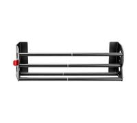 Magnetic Shoe Rack - Extendable No Drill | Wall Mount Holder For Door, Home | Double Layer Storage | Carbon Steel Expandable Slipper Organizer | Household Space Saving Hanger For Entryway, Garage, Dorm