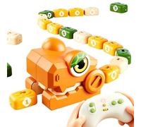Magnetic Snake Toy - Remote Control Game With Sound Light, Kids Gift | 8.5x10.5x9.5cm | Magnetic Snake Toy - Remote Control Eating Game With Sound & Light Effects For Kids, Family, Travel, Party