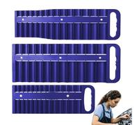 Magnetic Socket Organizer, Portable Tool Organizer, Socket Set Organizer, Magnetic Tool Holder, Magnetic Socket Organizer with 3 Pieces Holder for Easy Tool Storage and Access