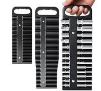 Magnetic Socket Organizer, Portable Tool Organizer, Socket Set Organizer, Magnetic Tool Holder, Magnetic Socket Organizer with 3 Pieces Holder for Easy Tool Storage and Access