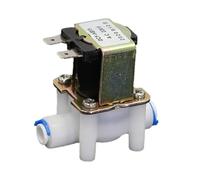 Magnetic Solenoid Valve Water Purifier DC 12V 24V AC 220V N/C N/O Quick Push In Connect 1/4"(6.5mm) RO Machine(Pressure,12V_OPEN)