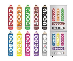Magnetic Sorting Toy - Soft Magnetic, 24.5cm, 10 Piece Colorful Learning, Color Sorting Magnets | Kids Learning Magnets, Educational Fridge Magnet for Boys, Girls, Classroom, Whiteboard, Home
