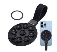 Magnetic Suction Cup Phone Mount - Grip Ring Phones Stand, Mobile Holder Bracket, Compact Structure Easy Installation Stable Support | Suitable Ideal Kitchen Mirror Tiles Smooth surfce Media Watching