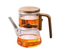 Magnetic Tea Pot, Separation Removable Infuser Teapot, Sturdy Glass Tea Pot, High Temperature Resistant, Press Control Teapot, Flower Tea Pot, Loose Tea Teapot, Glass Infuser Teapot, Tea Brewi