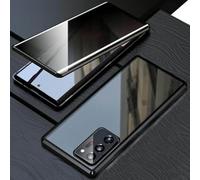 Magnetic Tempered Glass Double-Sided Phone Case for Samsung, Magnetic Tempered Glass Double-Sided Phone Case (Black,for S23FE)