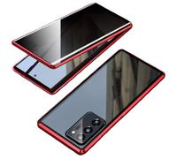 Magnetic Tempered Glass Double-Sided Phone Case for Samsung Series, 360° All-Around Protection Phone Case for Samsung Galaxy s 25 Ultra (Red,for Samsung S25)