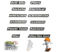 Magnetic Toolbox Labels, 12/24/36/48 Pack Magnetic Tool Box Labels, 3D-Printed Tool Box Label, Reusable Tags for Steel Toolboxes, Carts, Drawers, and Cabinets (12 Pack,Black)