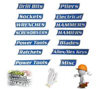 Magnetic Toolbox Labels, 12/24/36/48 Pack Magnetic Tool Box Labels, 3D-Printed Tool Box Label, Reusable Tags for Steel Toolboxes, Carts, Drawers, and Cabinets (12 Pack,Blue)