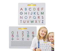 Magnetic Tracing Pad, Alphabet Tracing Board, Double-Sided Letters Learning Toy, Writing Practice Boards for Childrens, STEM Educational Present, 12.6x10.43x0.98 inches