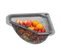 Magnetic Triangle Sink Strainer, Corner Mount Food Catcher For Kitchen Sinks, Easy Twist-Open Drain Basket for Food Scraps, No-Drill Space-Saving Organizer (1Pcs)