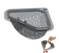 Magnetic Triangle Sink Strainer, Corner Sink Strainer Basket with Twist-Open Bottom, Food Catcher for Kitchen Sink, Punch-Free Magnetic Mount for Food Scraps (1PCS)
