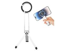 Magnetic Tripod - Portable Phone Tripod, Foldable Magnetic Phone Holder, Adjustable Desktop Stand, Outdoor Accessories Use For Video Recording Live Streaming Desk Travel Gym Offices Entertain