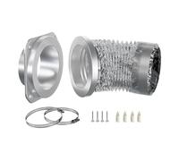 Magnetic Vent Kit, Airtight Connector System, Universal Duct with Strong Clamps, Steel Hose Assembly, Laundry Device featuring Seamless Fit, Washing Solution for Ceiling Area