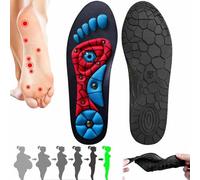 Magnetic Weight Loss Insole,Men and Women Comfort Shoe Insoles,To Relieve Plantar Fasciitis Insoles,Flat Feet Insole,Disperse Foot Pressure (L)