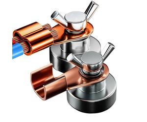 Magnetic Welding Ground Clamp,2X Welding Magnetic Fixing Tool - 500A Strong Garden & Hand Tools, Wellding Stability Magnetism Sturdy Copper Tail Weldding Clamp Tools, Wellding Accessories