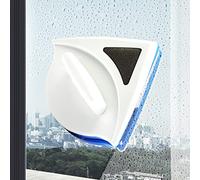 Magnetic Window Cleaner, Double Sided Cleaning Tool, Powerful Magnet Outside Glass Wiper with Water Storage, Prime Grade Squeegee, Anti Drop Design, Equipment Fits Single Layer Windows