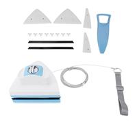 Magnetic Window Cleaner - Ergonomic Adjustable Magnet Wiper, Double-Sided Glider Washing Tool | Household Window Cleaner, High-Rise Use, Hollow Squeegee, Home, Outside, Easy Cleaning