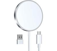 Magnetic Wireless Charger For Iphone 15w,Fast Charger Compatible Apple With Mag-Safe For Iphone 16/15/14/13/12/11/X/Xs/Xr/Airpods 4/3/2/Pro-White