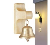 Magnetic Wooden Chime, Gentle Door Bell, Decorative Alert with Strong Magnet, Natural Wood Chime with Clear Sound, Entryway Accessory Elegant Style, Reminder Signal for Home Offices