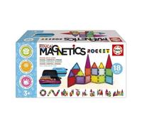 Magnetics Mallette - Jeu de construction - EDUCA - 18 blocs magnétiques, 2 animaux, 8 cartes - Des 3 ans