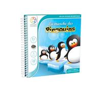 SmartGames – Jeu de voyage magnétique La Marche des Pingouins – 48 défis, 1 joueur, dès 5 ans