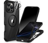 Magnétique Anti Espion Coque Iphone 16 Pro Max, Compatible Avec Magsafe Intégré Verre Trempé Protection Écran Et Protecteur C[J1087]