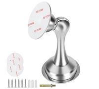 magnétique Arrêt de porte, porte en acier inoxydable Bouchon, support de porte Butée de porte, loquet de porte en métal 3 m ruban adhésif double face [vous n'avez pas besoin de percer] et détection