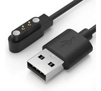 Magnétique Chargeur Montre Connectée (2 Pins 4mm) Compatible Avec Yamay Sw022,Agptek Lw11, Ticwatch Gtx,Haylou Ls05usb Câble De Chargement 3.3ft 100cm Accessoires Pour Montre Intelligente