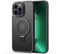 MAGNÉTIQUE COQUE COMPATIBLE AVEC IPHONE 16 PLUS ,ETUI TRANSLUCIDE MAT ARRIÈRE HOUSSE CASE AVEC MAGNÉTIQUE SUPPORT,NOIR - TECHTA