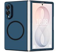 Magnétique Coque pour Samsung Galaxy Z Fold 8 Compatible avec Mag-Safe | Ultra Fine Léger Etui Housse Z Fold8 Wide pour Samsung Galaxy Z Fold 8 5G Coque 360 Full Body Antichoc Bumper Cover, Bleu
