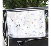 magnétique de Voiture Sun Shade Rideau pour fenêtre latérale pour bébé Enfants Enfants Ombre du Soleil - Pare-Soleil Protector (WorldTravel)