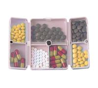 - Magnétique De Voyage Pliable | Hebdomadaire Portable 7 Jours | Conception À Sept Compartiments | Pour Les Vitamines De Médicaments De Poche De Sac À Main, Suppléments D'hu