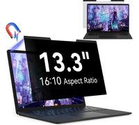 Magnétique Filtre De Confidentialité 13.3 Pouces 16:10 Pour Écran Ordinateur Portable, Amovible Protection D'Écran Anti Lumiere Bleue Compatible Avec Dell/Asus/Hp/Acer/Lenovo/Thinkpad/Samsung/Sony