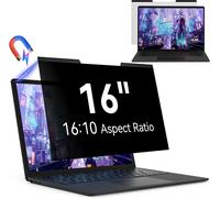 Magnétique Filtre De Confidentialité 16 Pouces 16:10 Pour Écran Ordinateur Portable, Amovible Protection D'Écran Anti Lumiere Bleue Compatible Avec Dell/Asus/Hp/Acer/Lenovo/Thinkpad/Samsung/Sony